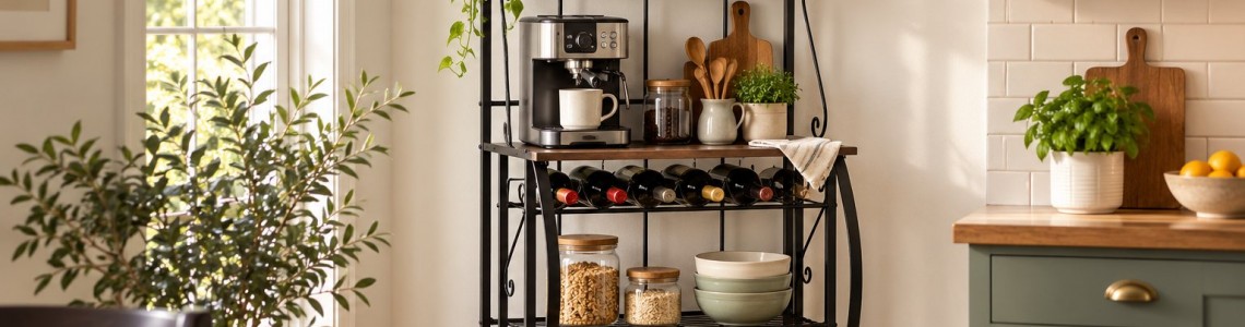 Build a Compact Coffee and Breakfast Station
