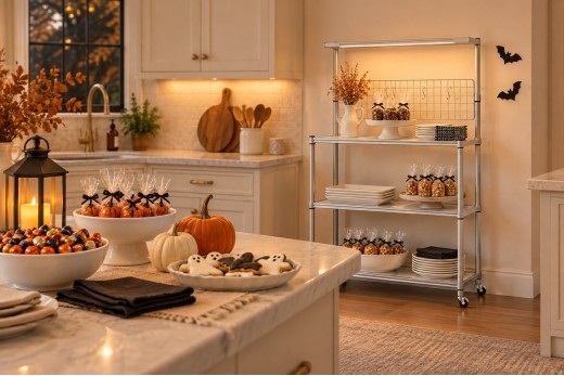 A Small-Space Halloween Gathering: Snacks, Serving and a Simple Reset