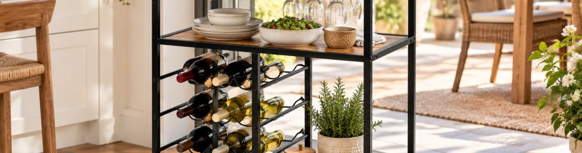 Use a Serving Cart to Simplify Indoor and Outdoor Meals