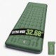 Honhorrs Extra-Wide Green Camping Pad, 6-Inch Air Chambers with Raised Pillow and Built-In Foot Pump