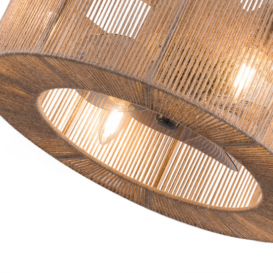 Honhorrs 18-Inch Brushed Nickel Ceiling Fan Light with 4 E26 Sockets and 3-Speed Remote Control