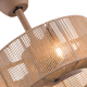 Honhorrs 18-Inch Brushed Nickel Ceiling Fan Light with 4 E26 Sockets and 3-Speed Remote Control