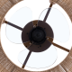 Honhorrs 18-Inch Brushed Nickel Ceiling Fan Light with 4 E26 Sockets and 3-Speed Remote Control