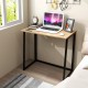 Honhorrs 31-Inch Folding Computer Desk, Metal Frame and Open Legroom for a Compact Home Workspace