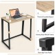 Honhorrs 31-Inch Folding Computer Desk, Metal Frame and Open Legroom for a Compact Home Workspace