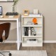 Honhorrs Open Three-Tier Bookcase, 18 Shelf Positions with Raised Top Edge and Wall-Anchoring Device