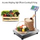 Honhorrs 660-Pound Digital Floor Platform Scale, Stainless Steel Deck and Separate Corded Display