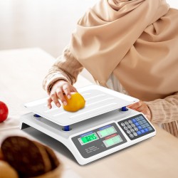 Honhorrs Dual-Display Price-Computing Food Scale, 66-Lb Capacity with Adjustable LCD Backlighting