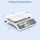 Honhorrs Dual-Display Price-Computing Food Scale, 66-Lb Capacity with Adjustable LCD Backlighting
