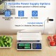 Honhorrs Dual-Display Price-Computing Food Scale, 66-Lb Capacity with Adjustable LCD Backlighting