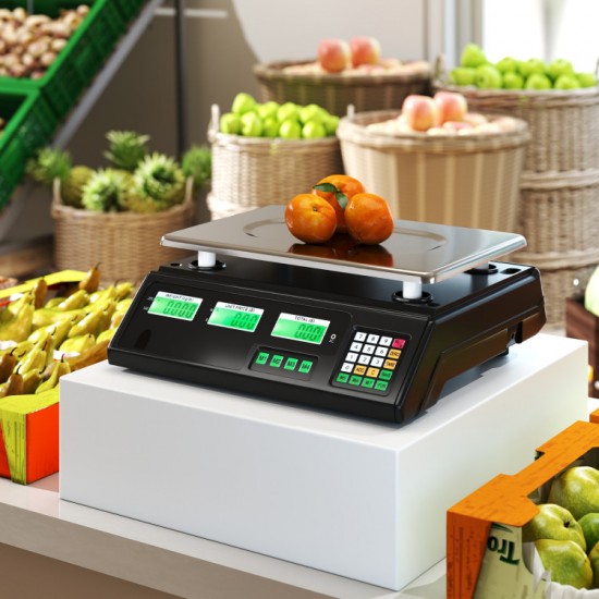 Honhorrs 88 lb Digital Food Scale with Parts Counting, Dual LCD and 7 Unit-Price Shortcut Keys