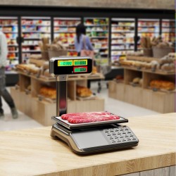 Honhorrs 88 lb Digital Price-Computing Food Scale with Pole-Mounted Dual LCD and Counting Mode
