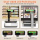 Honhorrs 88 lb Digital Price-Computing Food Scale with Pole-Mounted Dual LCD and Counting Mode