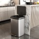 Honhorrs Stainless Steel Pedal Trash Can, Soft-Close Lid with Stay-Open Mode and Deodorizer Storage