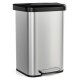 Honhorrs Stainless Steel Pedal Trash Can, Soft-Close Lid with Stay-Open Mode and Deodorizer Storage