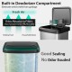 Honhorrs Stainless Steel Pedal Trash Can, Soft-Close Lid with Stay-Open Mode and Deodorizer Storage
