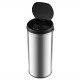 Honhorrs 8-Gallon Touchless Stainless Steel Trash Can with Stay-Open Control and Slow-Closing Lid