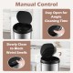 Honhorrs 8-Gallon Touchless Stainless Steel Trash Can with Stay-Open Control and Slow-Closing Lid