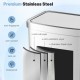 Honhorrs 13-Gallon Sensor Trash Bin, Stainless Body with Automatic Lid and Deodorizer Compartment