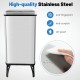 50-Liter Sensor Trash Can by Honhorrs: Stainless Steel, Anti-Fingerprint Finish and Stay-Open Mode