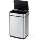 Honhorrs 16-Gallon Dual-Zone Sensor Trash Can, Manual Controls with Stay-Open and Soft-Close Lids