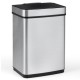 Honhorrs 16-Gallon Dual-Zone Sensor Trash Can, Manual Controls with Stay-Open and Soft-Close Lids
