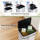 Honhorrs 16-Gallon Dual-Zone Sensor Trash Can, Manual Controls with Stay-Open and Soft-Close Lids