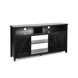 Honhorrs 59-Inch Barn-Door TV Console, Adjustable Storage Shelves and Cable Openings for 65-Inch TVs