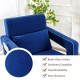 Honhorrs Berber Fleece Accent Chair and Ottoman, Larch Wood Frame with Waist Pillow and Side Pocket