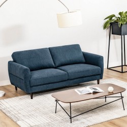 Honhorrs 72-Inch Fabric Loveseat, Spring-Supported Padded Seating on a Solid-Wood Frame and Legs