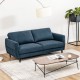 Honhorrs 72-Inch Fabric Loveseat, Spring-Supported Padded Seating on a Solid-Wood Frame and Legs