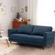 Honhorrs 72-Inch Fabric Loveseat, Spring-Supported Padded Seating on a Solid-Wood Frame and Legs