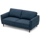 Honhorrs 72-Inch Fabric Loveseat, Spring-Supported Padded Seating on a Solid-Wood Frame and Legs
