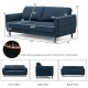 Honhorrs 72-Inch Fabric Loveseat, Spring-Supported Padded Seating on a Solid-Wood Frame and Legs