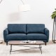 Honhorrs 72-Inch Fabric Loveseat, Spring-Supported Padded Seating on a Solid-Wood Frame and Legs