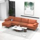 Honhorrs L-Shaped Modular Sofa, Reversible Chaise and Hidden Storage with Outlet and Dual USB Ports