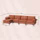 Honhorrs L-Shaped Modular Sofa, Reversible Chaise and Hidden Storage with Outlet and Dual USB Ports