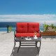 Honhorrs Two-Piece Patio Lounge Set, Cushioned Loveseat and Coffee Table with Steel Support Frames