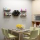 Honhorrs Wall-Mount Wine Storage: Diamond Bottle Rack, Display Shelves and Stemware Hanging Rails