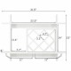 Honhorrs Wall-Mounted Wine Shelf, Diamond Bottle Compartments and Glass Rails with Upper Display Top