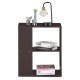 Honhorrs Three-Tier Open End Table, Engineered-Wood Shelves for Sofa-Side and Bedside Organization