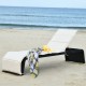 Honhorrs Cushioned Rattan Patio Chaise with Five Backrest Positions, Steel Frame and Adjustable Feet
