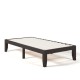 Honhorrs Twin Rubberwood Platform Bed, Fourteen Poplar Slats and 10.5-Inch Under-Bed Storage Space