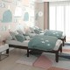 Honhorrs Twin Rubberwood Platform Bed, Fourteen Poplar Slats and 10.5-Inch Under-Bed Storage Space