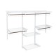 Honhorrs Wall-Mounted Closet Organizer, Adjustable Steel Shelves and Hanging Rods for Custom Storage