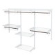 Honhorrs Wall-Mounted Closet Organizer, Adjustable Steel Shelves and Hanging Rods for Custom Storage