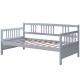 Twin Pine Wood Daybed by Honhorrs — Three Side Rails, Slatted Mattress Support and Under-Bed Space
