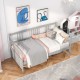 Twin Pine Wood Daybed by Honhorrs — Three Side Rails, Slatted Mattress Support and Under-Bed Space