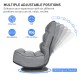 Five-Position Floor Gaming Chair by Honhorrs, Folding Backrest, 360-Degree Swivel and Covered Base