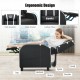 Honhorrs PU Gaming Recliner, 90–160-Degree Backrest with Lumbar Massage, Footrest and Side Pockets